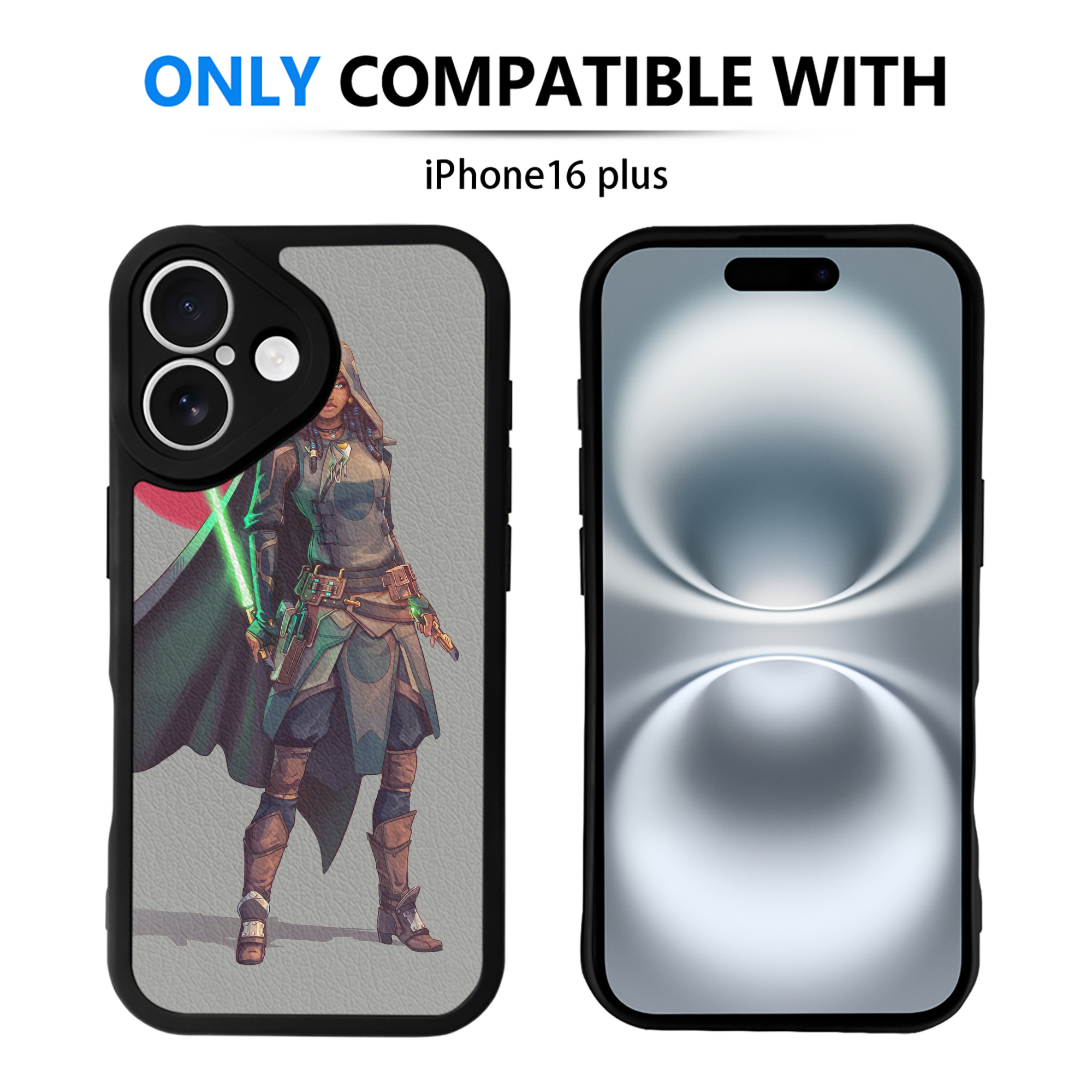 （画像用） スター・ウォーズ Star Wars 【iPhone 16シリーズ対応】シリコンスマホケース（レザー調） 材質：シリコン